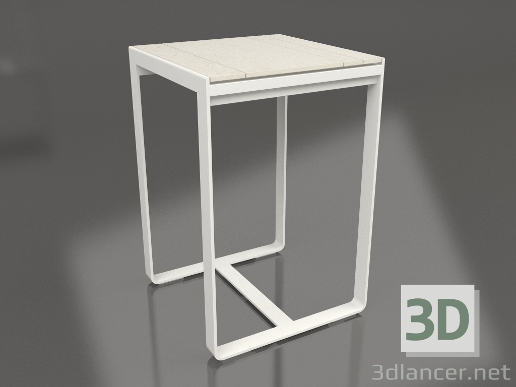 3D Modell Bartisch 70 (DEKTON Danae, Achatgrau) - Vorschau