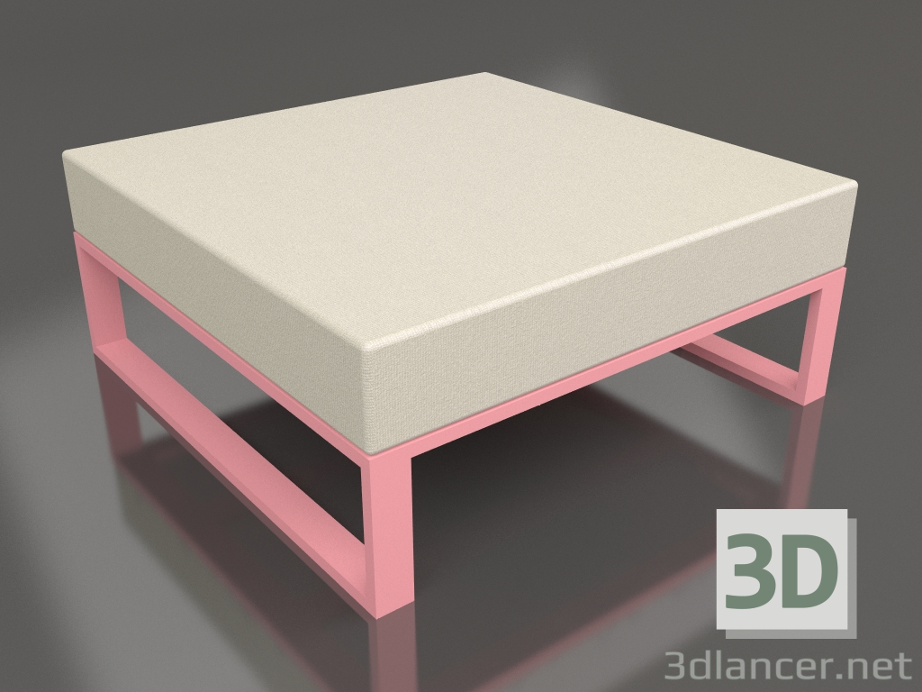 modèle 3D Pouf modulable (Rose) - preview