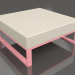 3d model Puf modular (Rosa) - vista previa