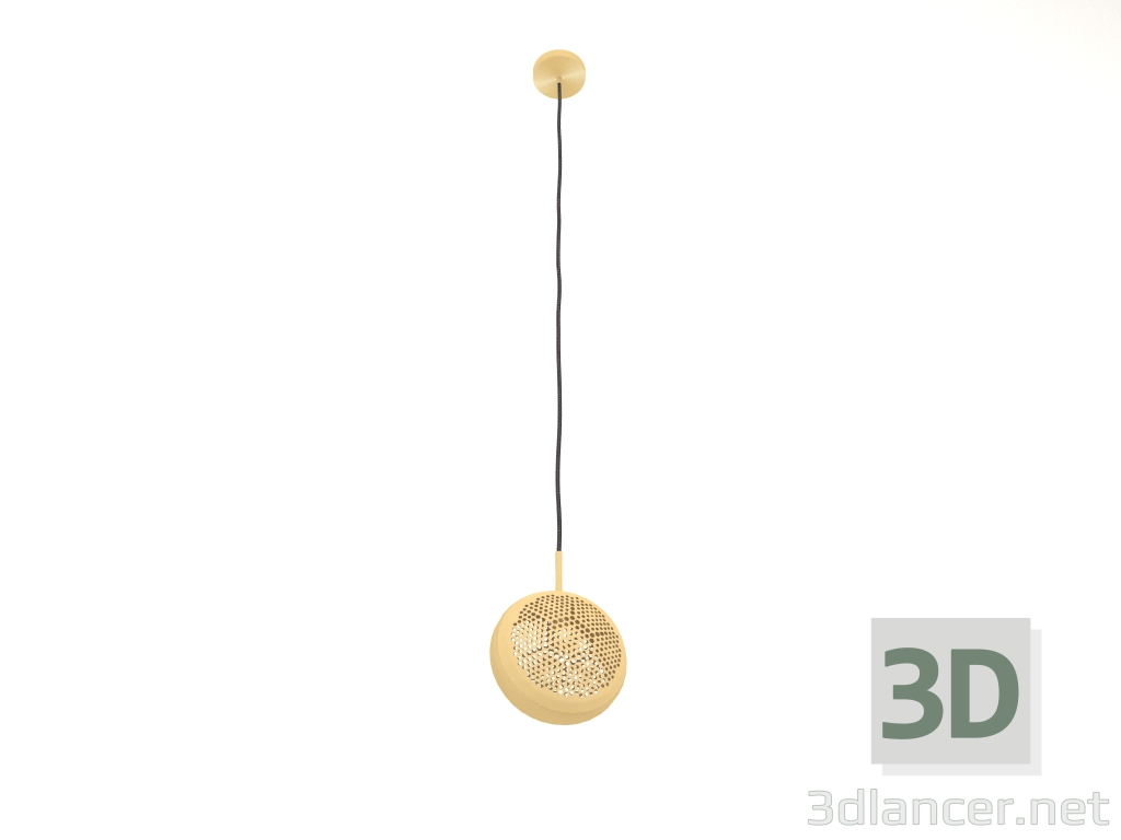 3D Modell Hängelampe Gringo Flat (Messing) - Vorschau