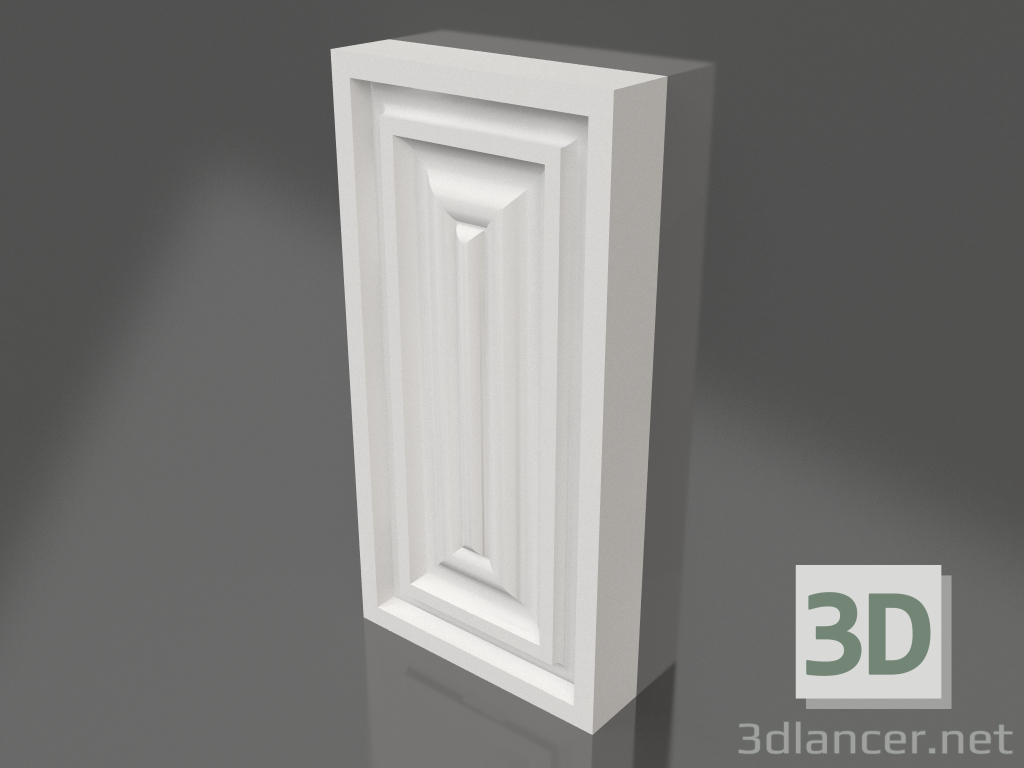 modello 3D Base 005 (160x81x20) - anteprima