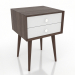3d model Bedside table (dark walnut) - preview