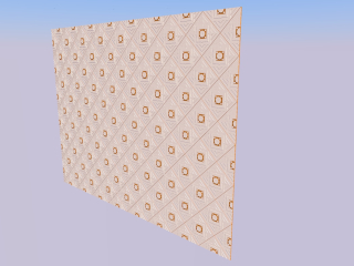Painel 3d de madeira