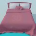 3d model Cama de matrimonio - vista previa