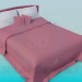 3d model Double bed - preview