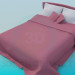 3d model Cama de matrimonio - vista previa