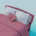 3d model Double bed - preview