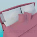 3d model Double bed - preview