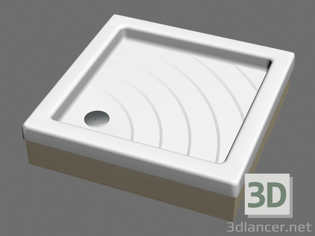 Modelo 3d Base de duche ANGELA 80 EX - preview