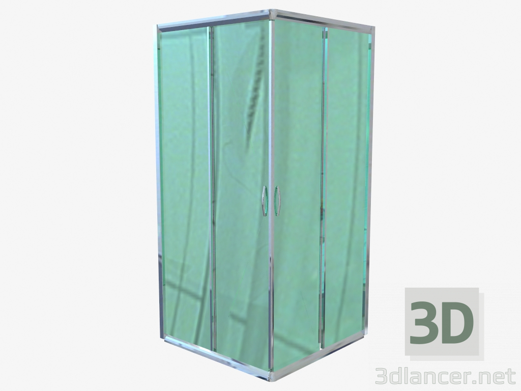 3d model Cabina cuadrada de 90 cm, vidrio de grafito Funkia (KYC 441K) - vista previa