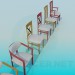 3d model Various chairs - preview