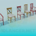 3d model Various chairs - preview