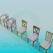 3d model Various chairs - preview