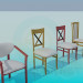 3d model Various chairs - preview