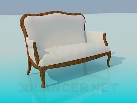 modèle 3D Banquette-canapé - preview