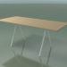 3D Modell Rechteckiger Tisch 5410 (H 74 - 79x179 cm, Laminat Fenix F03, V12) - Vorschau