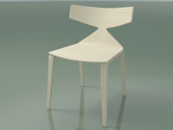 Silla 3700 (4 patas de madera, blanco)