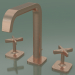 3d model Mezclador de lavabo con 3 orificios 170 (36108310, Brushed Red Gold) - vista previa