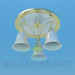 3d model Chandelier with gilding - preview