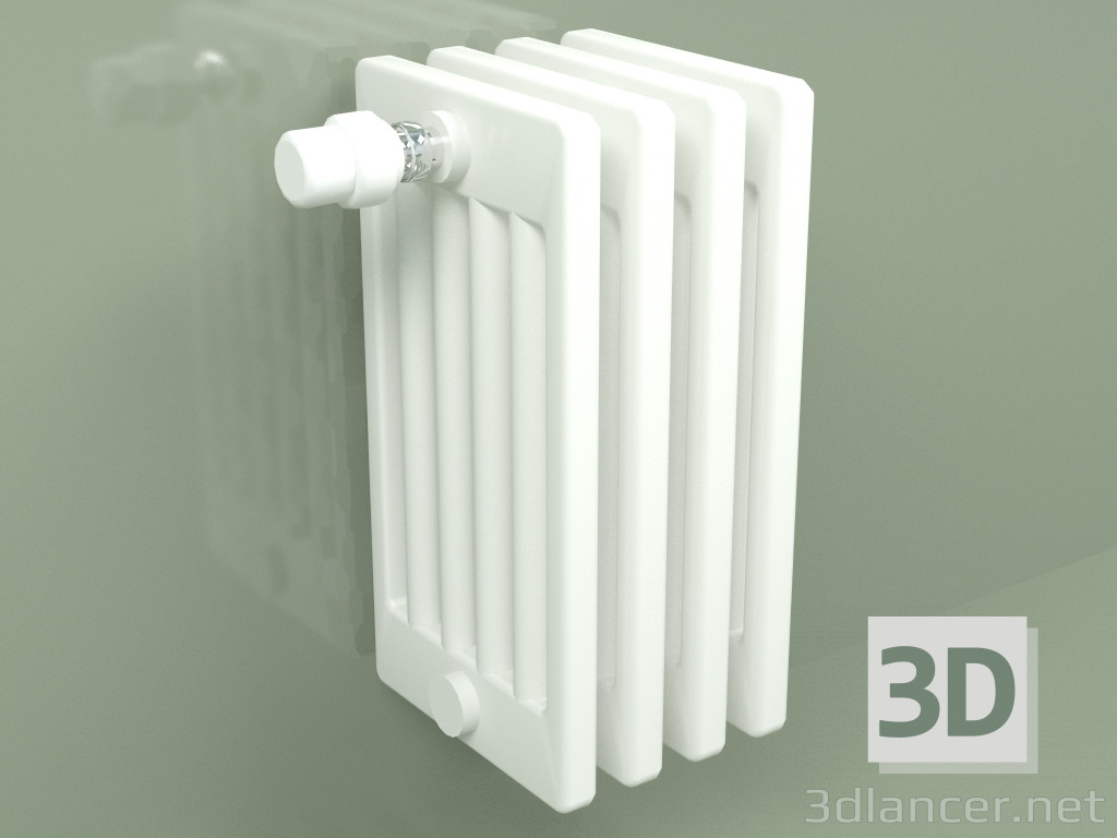 3d model Radiador Delta Laserline (DL6, H 415 mm, RAL - 9016) - vista previa