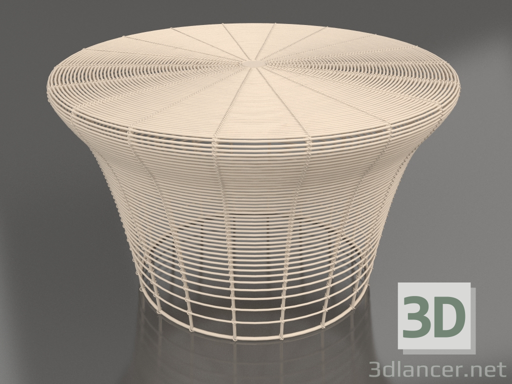 modèle 3D Tabouret bas (Sable) - preview