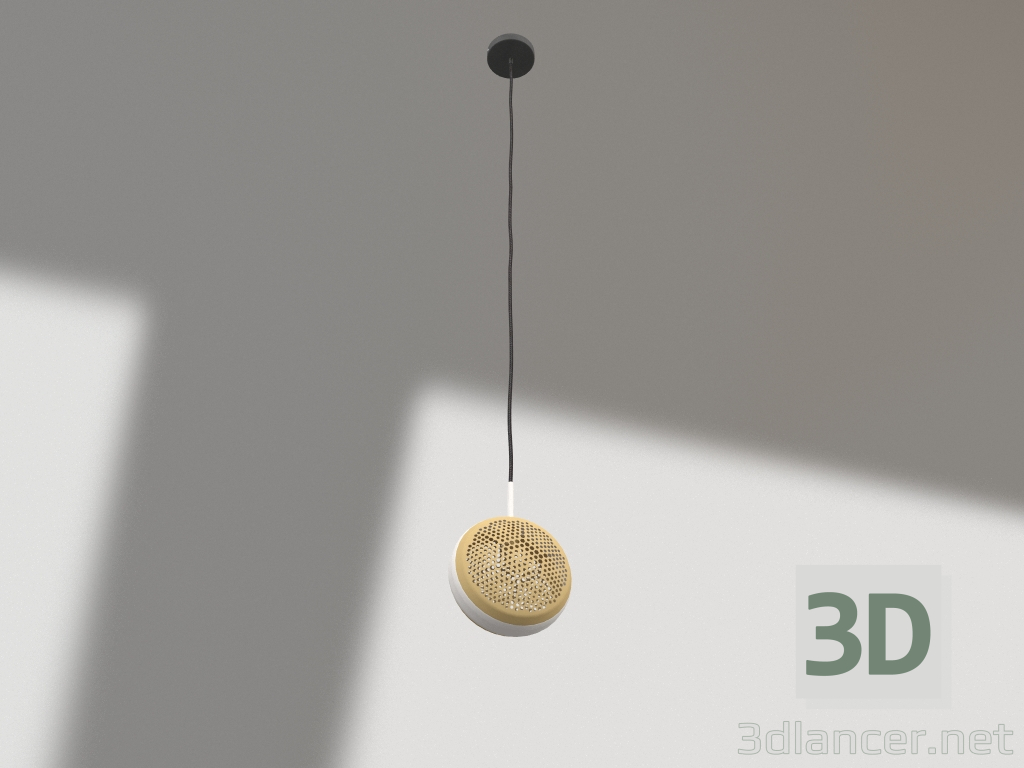 Modelo 3d Candeeiro suspenso Gringo Flat (Branco) - preview