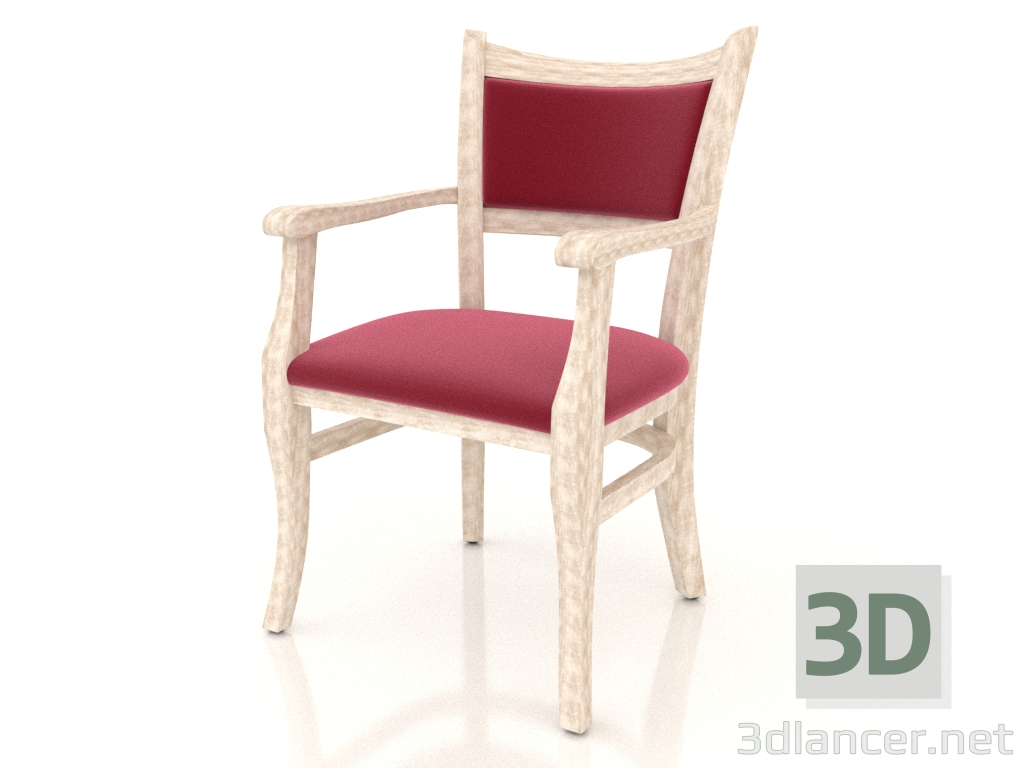 modèle 3D Chaise (fauteuil) Chester (Provence) - preview