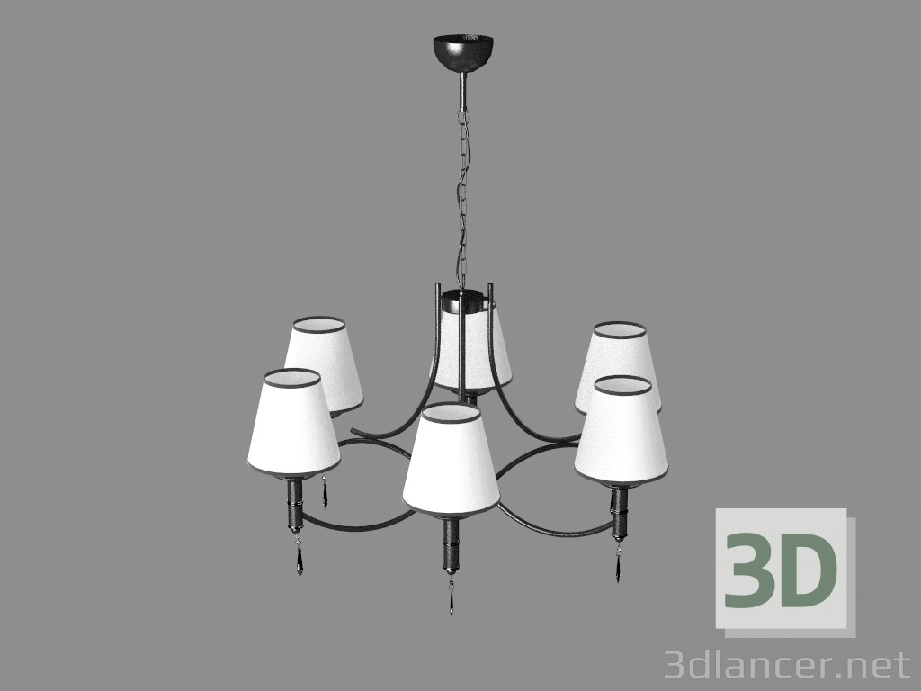 3d model Chandelier Black Abil 22966 - preview