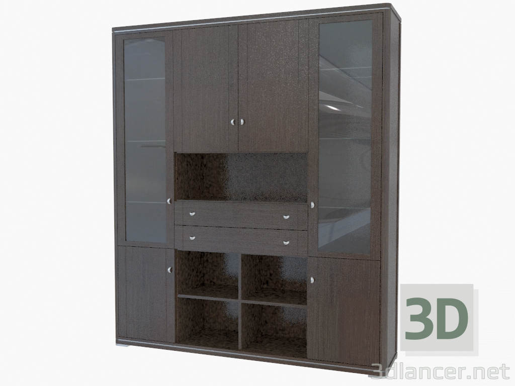 3d model Pared de muebles (465-44) - vista previa