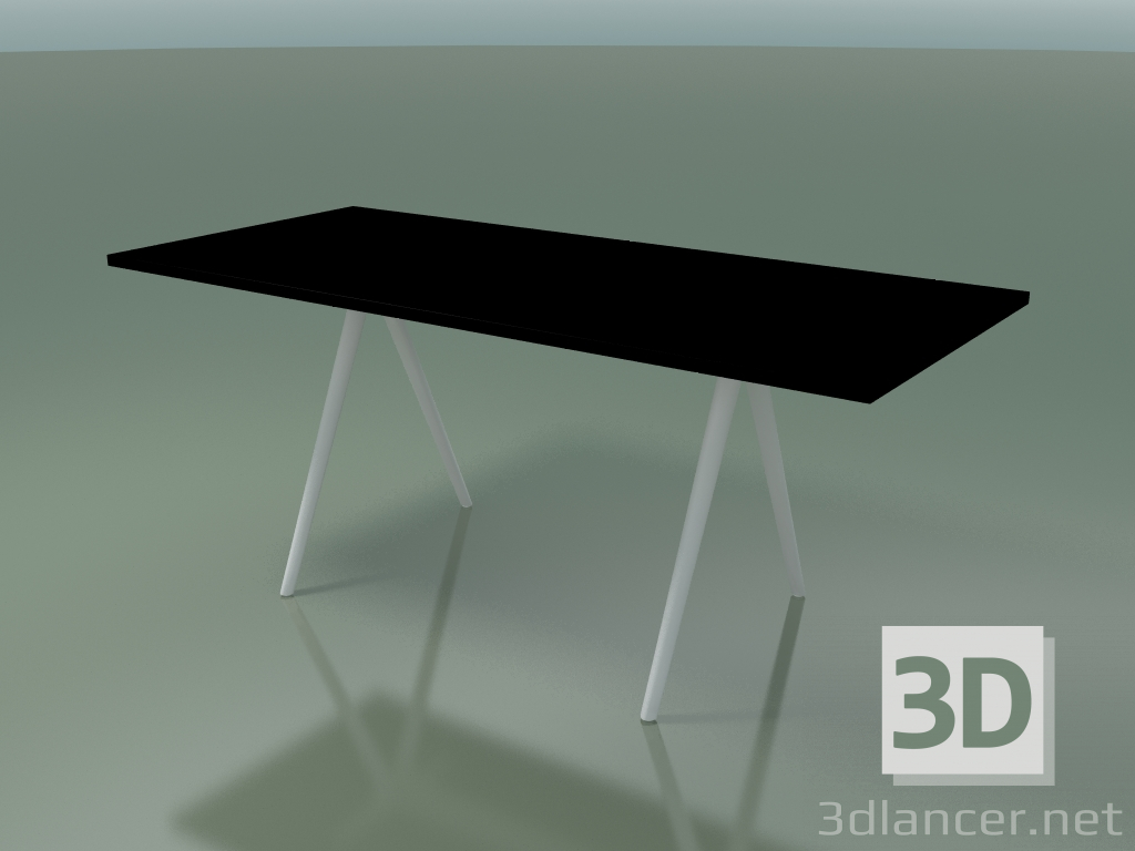 3d model Mesa rectangular 5410 (H 74 - 79x179 cm, laminado Fenix F02, V12) - vista previa