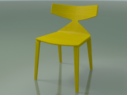 Silla 3700 (4 patas de madera, amarillo)