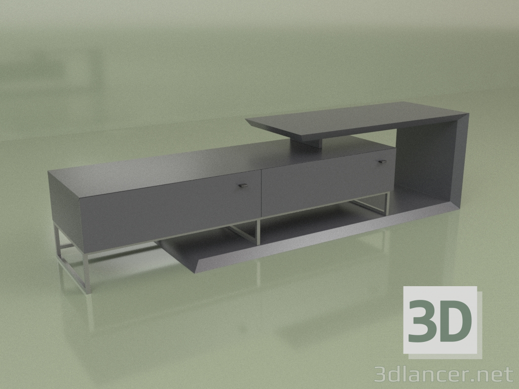 3d model Mueble TV Lf 210 (Antracita) - vista previa