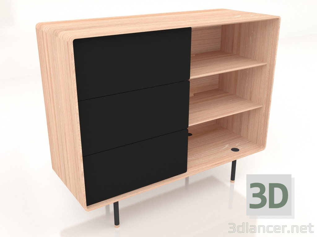 modèle 3D Commode Fina 118 (Nero) - preview