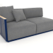 3d model Sofa module section 1 left (Night blue) - preview