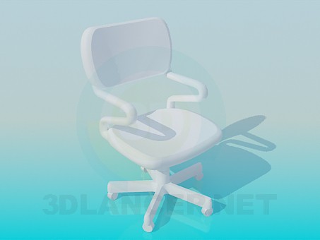 3d model Chair on wheels - preview