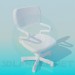 3d model Chair on wheels - preview