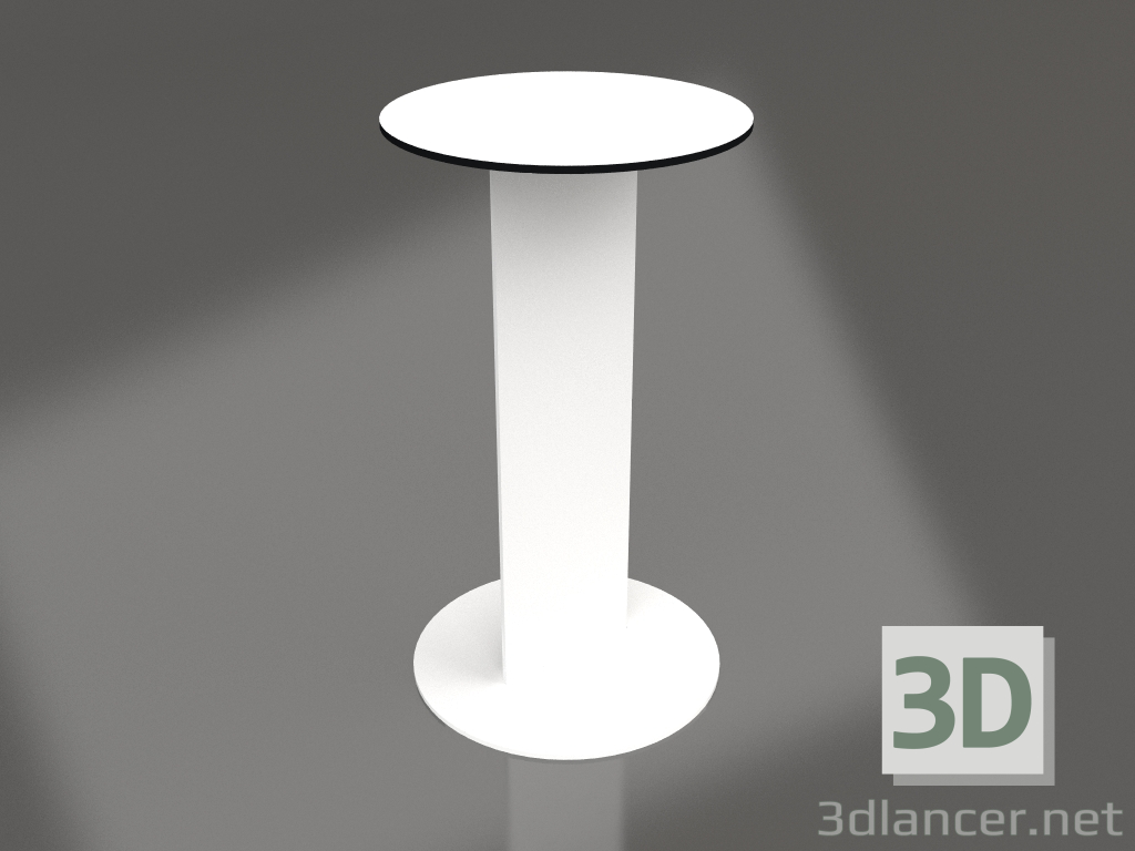 modèle 3D Table d'appoint (Blanc) - preview