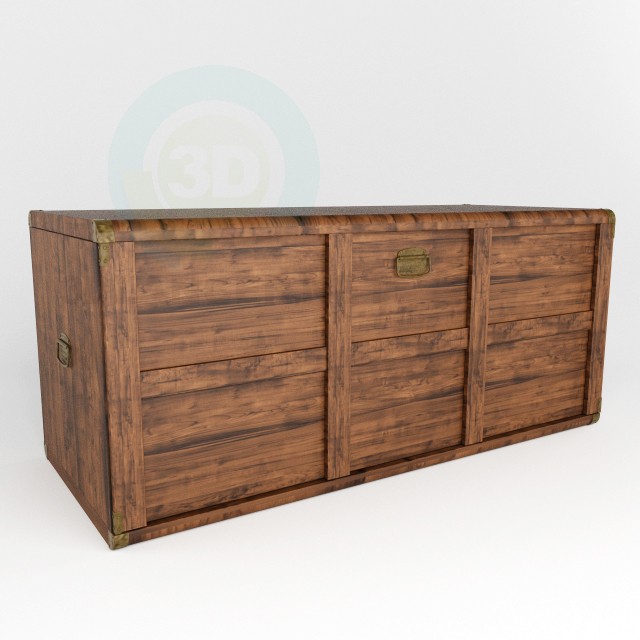 3d model Cajonera Indiana BRW - vista previa