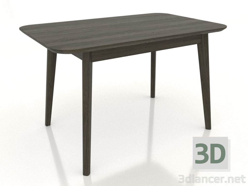 modello 3D Tavolo da pranzo 1200x750 mm (frassino noce) - anteprima