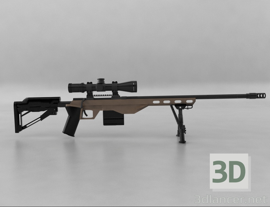 Modelo 3d Rifle - preview