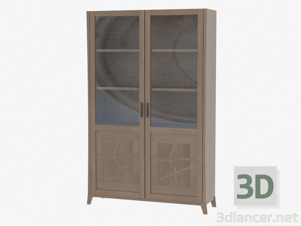 3d model Two-door wardrobe with curved legs VT2MOLC - preview