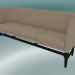 3d model Sofa Mayor Mayor (AJ5, H 82cm, 62x200cm, Black stained oak, Leather - Silk Aniline) - preview