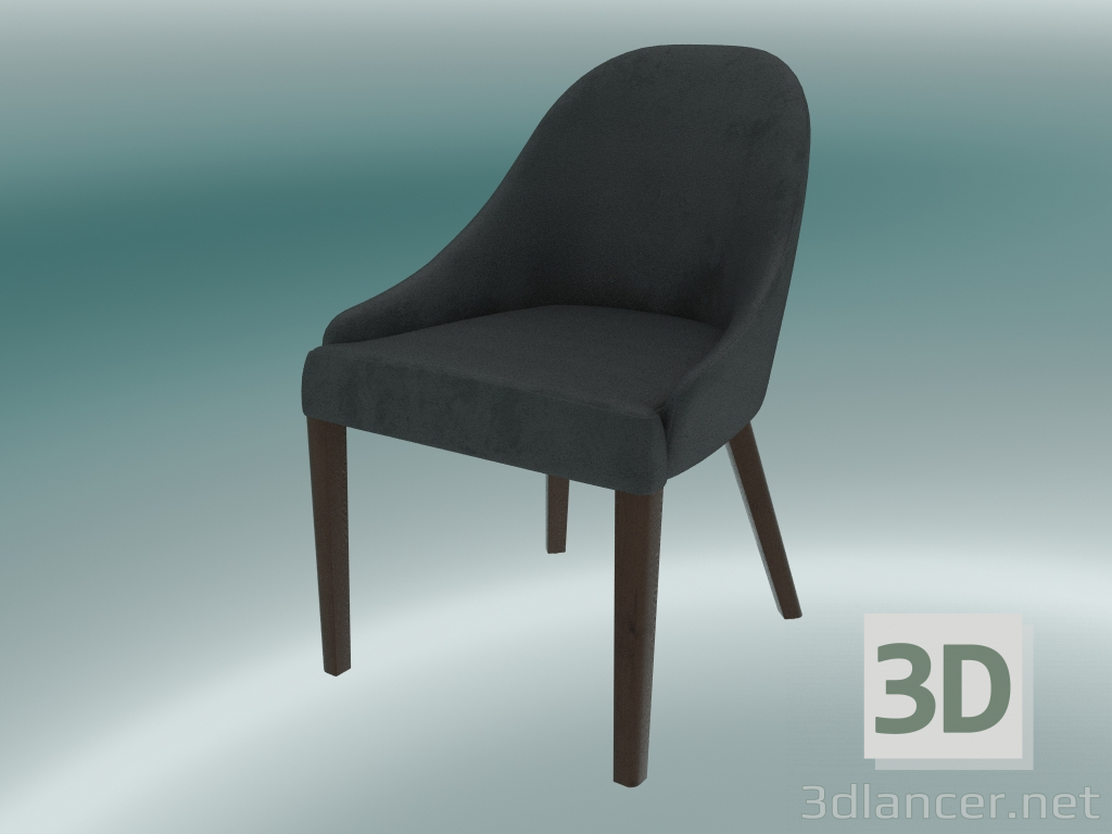 Modelo 3d Meia Cadeira Edgar (Cinza Escuro) - preview