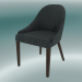 3d model Edgar Half Chair (Dark Gray) - preview