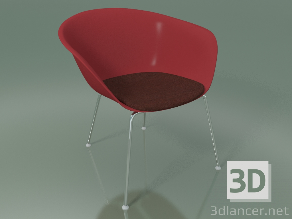 3d model Lounge chair 4222 (4 legs, with seat cushion, PP0003) - preview