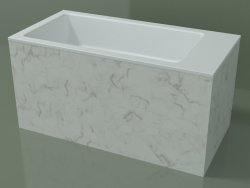 Lavabo da appoggio (01R142102, Carrara M01, L 72, P 36, H 36 cm)