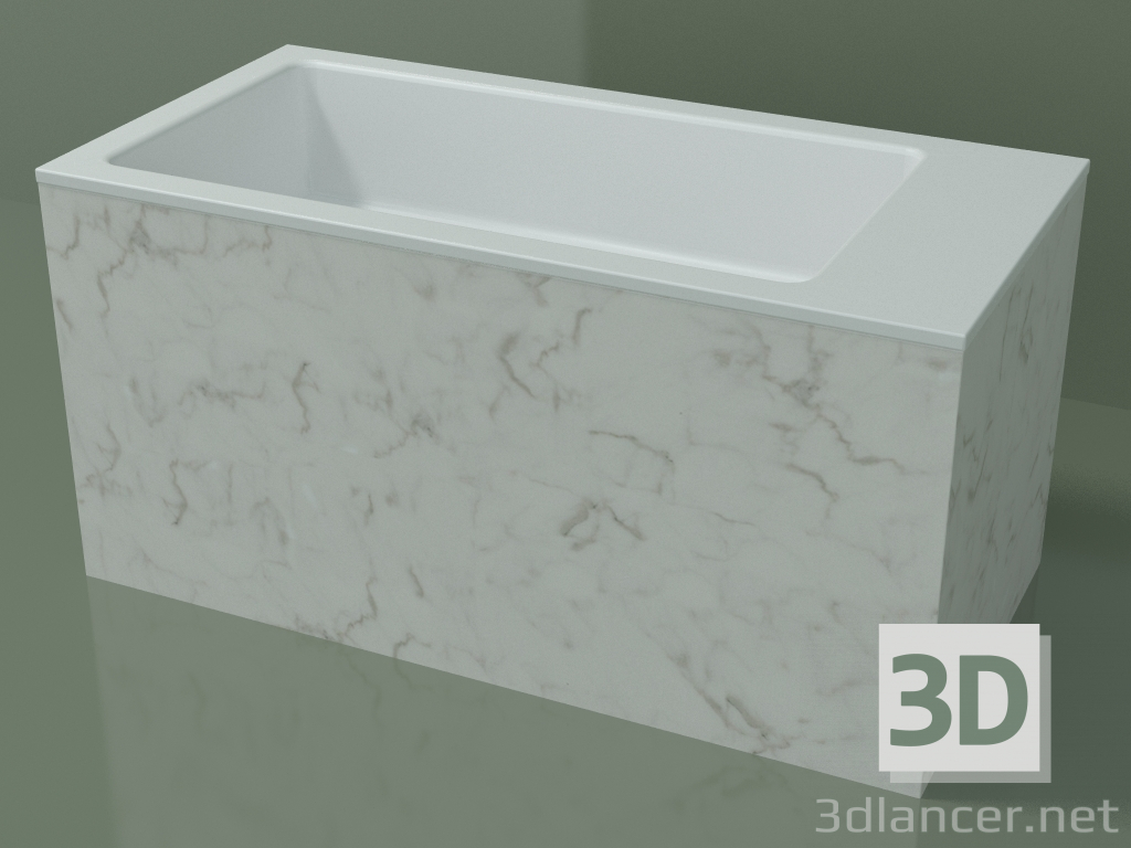 3d model Lavabo sobre encimera (01R142102, Carrara M01, L 72, P 36, H 36 cm) - vista previa