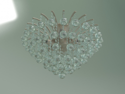 Lustre de suspensão 3299-6 (branco com ouro - Strotskis de cristal transparente)