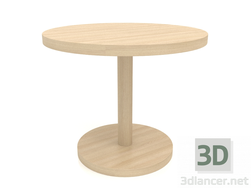 modello 3D Tavolo da pranzo DT 012 (P=900x750, legno bianco) - anteprima