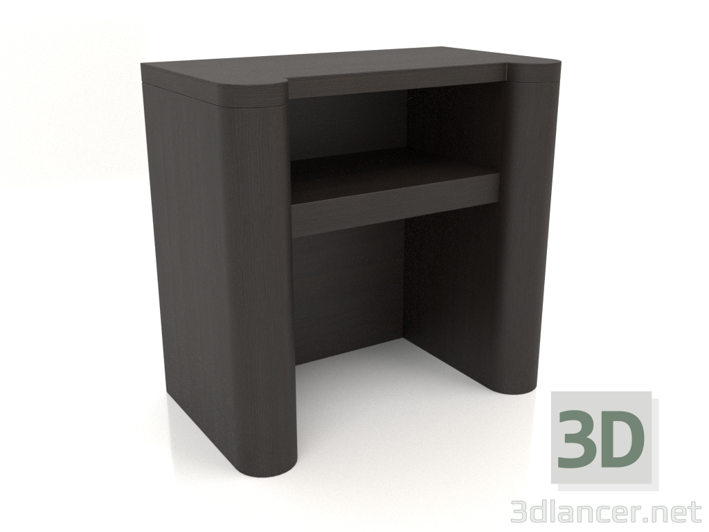 modello 3D Comodino TM 023 (600x350x580, legno marrone scuro) - anteprima